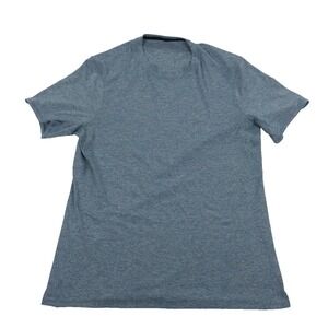 Lululemon Drysense Shirt Mens Large Short Sleeve Heathered Laguna Mesh